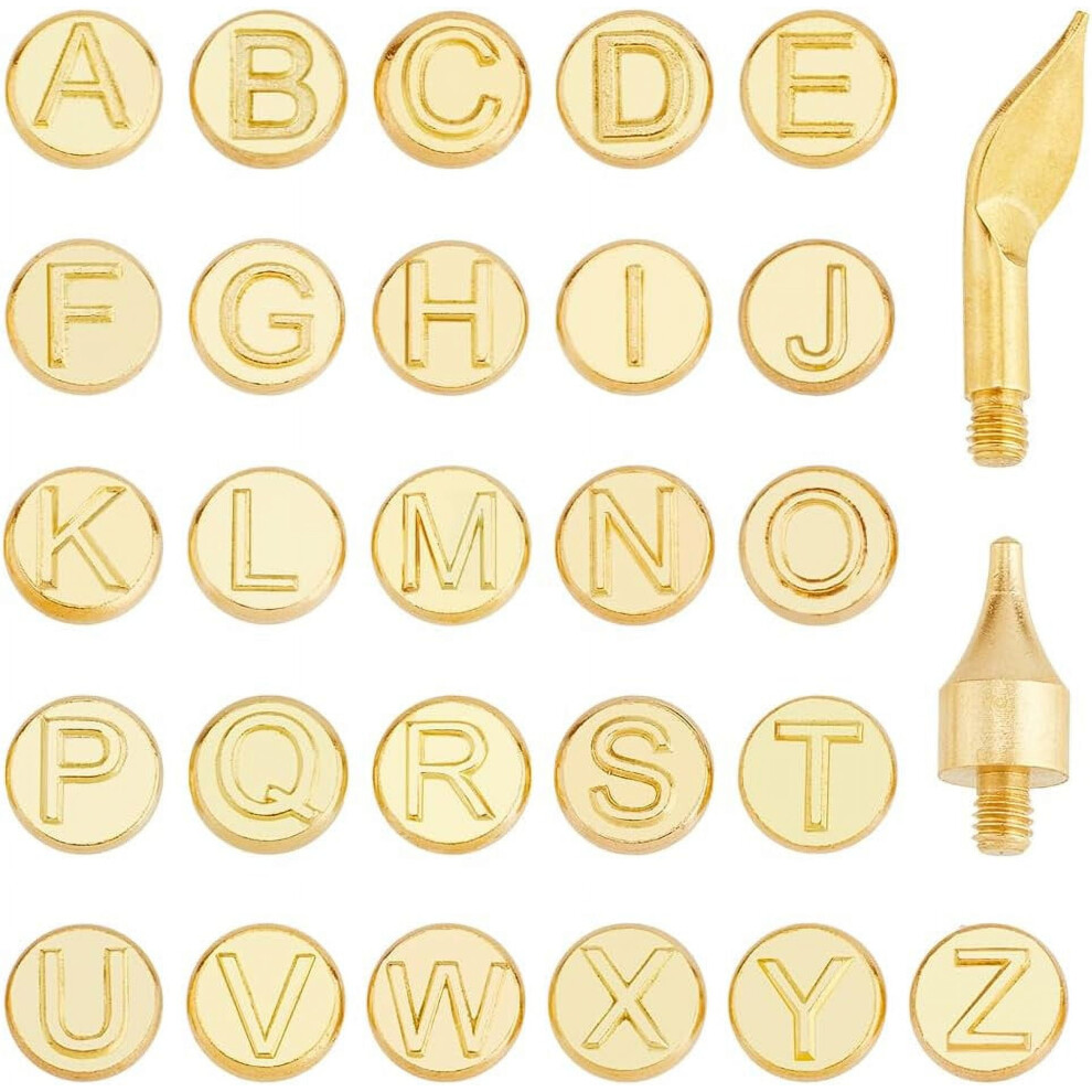 Wood Burning Carving Set With 26 Letter Tips 28 Pcs 928028820557
