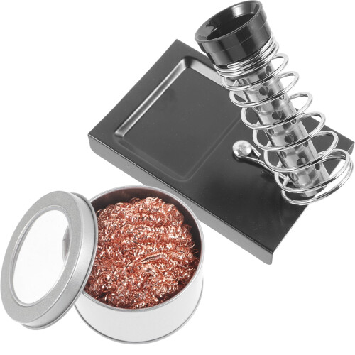 Soldering Iron Stand with Copper Wire Tip Cleaner