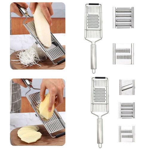 Set affettaverdure 3 in 1 Grattugia per formaggio e cipolla 2