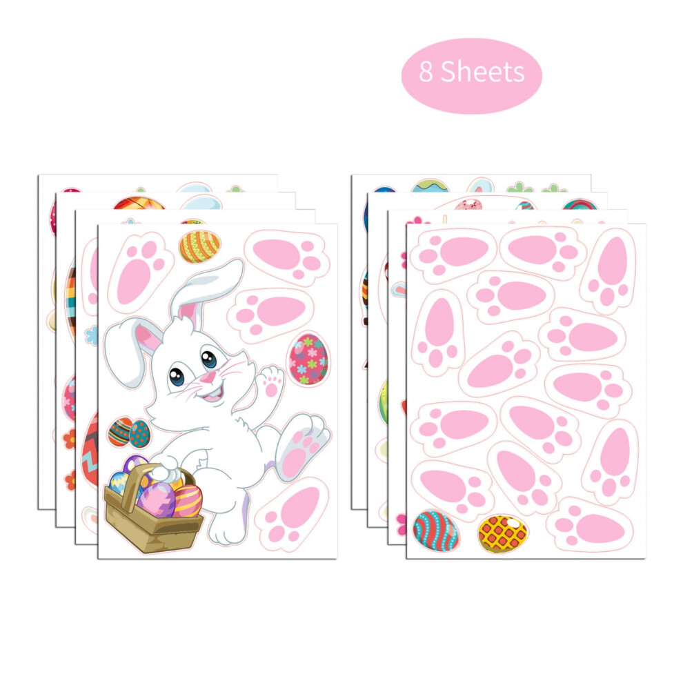 Rabbit Wall Decals For Easter Holiday Decoration 928028826016