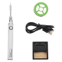 Mini soldering iron cordless rechargeable kit white