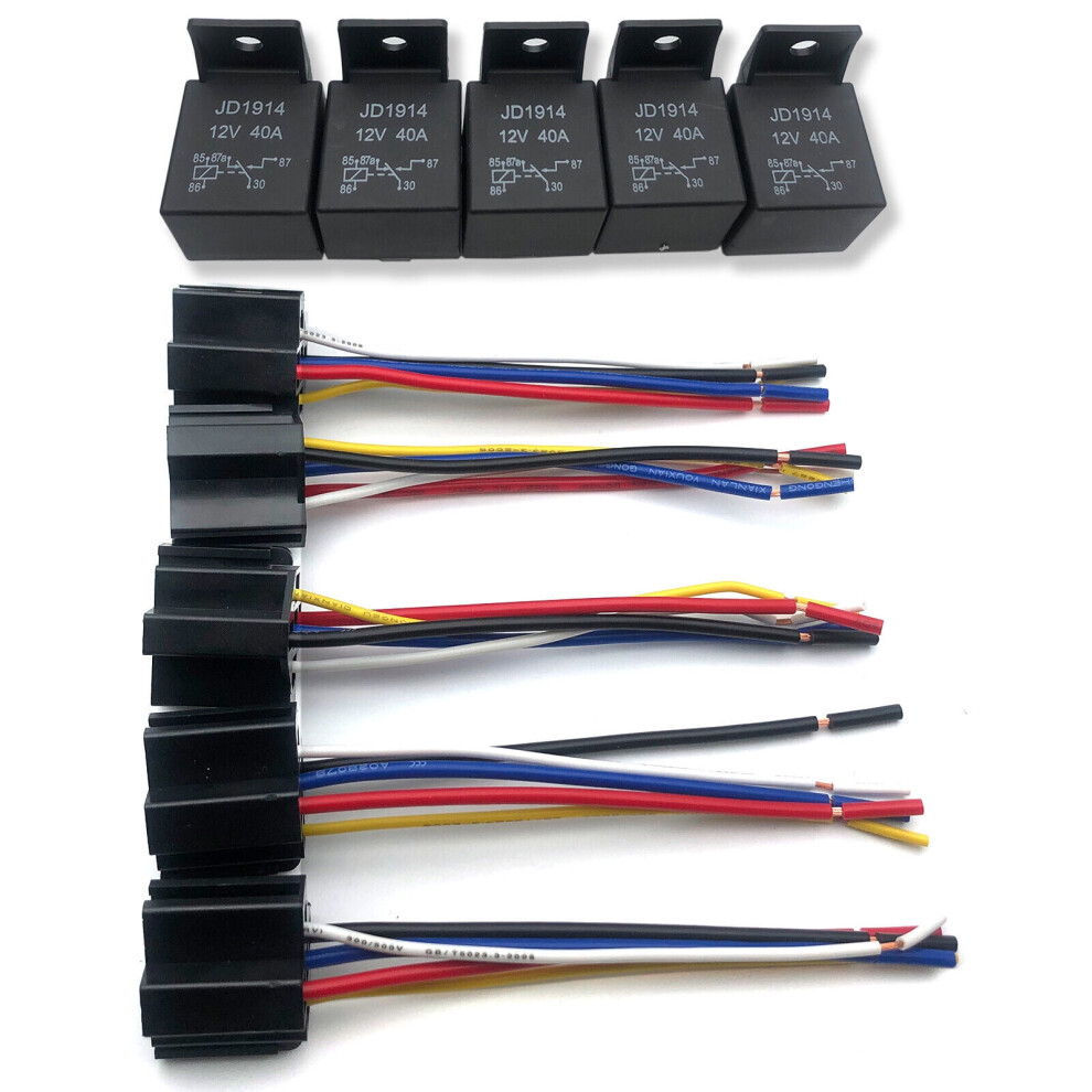 12V Spdt Automotive Relay With Socket 30/40A 5-Wire 928028820151