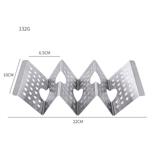 Support à tacos en acier inoxydable (1 pièce) 1