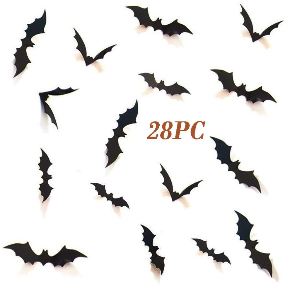 Halloween Wall Decals Pvc Window Clings 28Pcs 928028826603