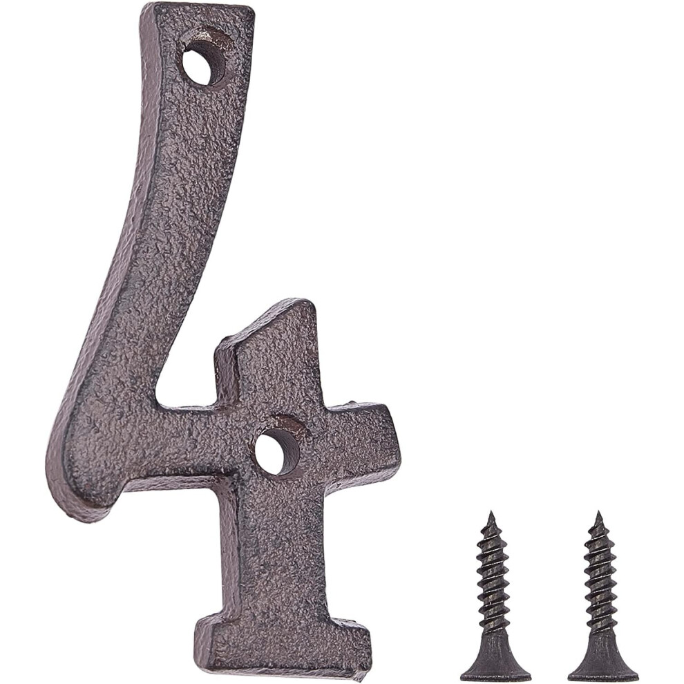 Cast Iron House Numbers 3 Inch 2 Pieces 928028835469
