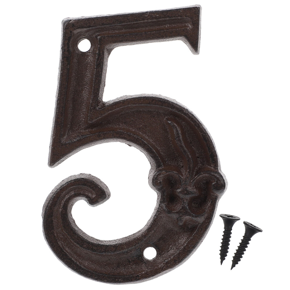 Cast Iron Door Address Numbers Bathroom House Sign 928028835551