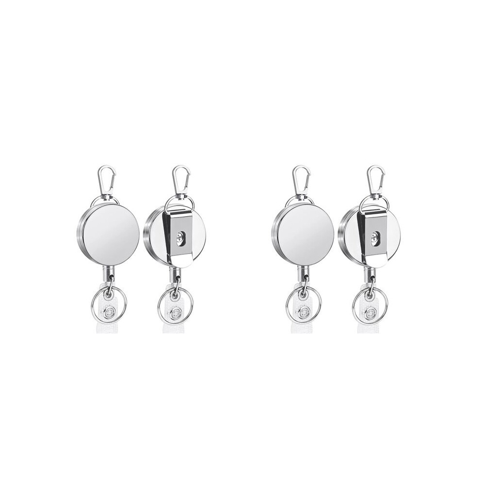 4 Pack 29.5Inch Badge Reels Retractable Badge Holders For Nurse Badge Reel Id Badge Holders Retractable Id Holders 6032337737575