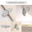 Mosiee zinc alloy folding table hinges2pcs 3