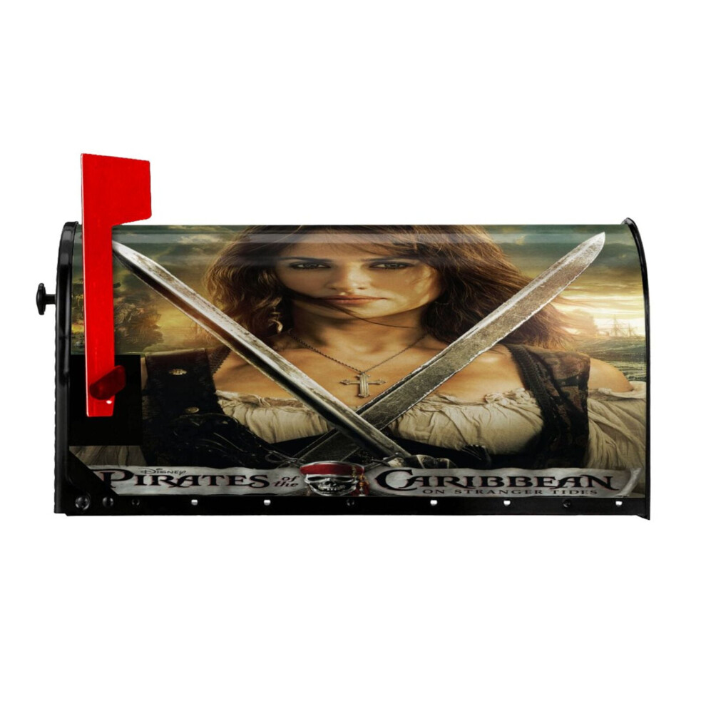 Pirates Of The Caribbean Magnetic Mailbox Cover 21X18 In 928028827143