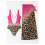 Costume da bagno a due pezzi da donna con stampa leopardata e paillettes 5