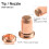Kit de pointes de torche plasma Mosiee pour Harbor Freight Ti-PC60 4