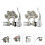 Bilterminalstik Kobber Quick Release-klips 6