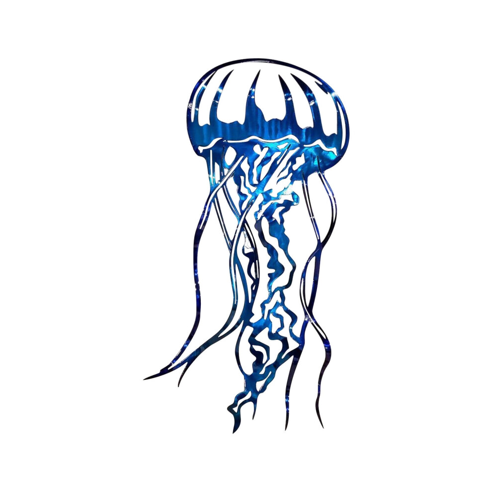 Jellyfish Wall Decor Wrought Iron Metal Decal 928028819667