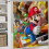 Σετ κουρτίνας ντους Mario με αντιολισθητικό χαλάκι μπάνιου και τουαλέτα 5