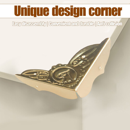 Antique corner protector iron wrap set of four