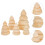 Décorations de sapin de Noël en bois, 5 pièces 3