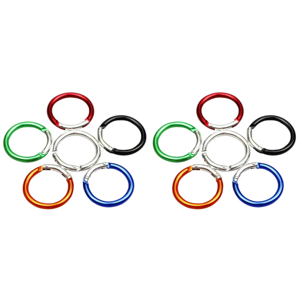 Aluminum Alloy Climbing Carabiner Round 24 Pcs 928028837128