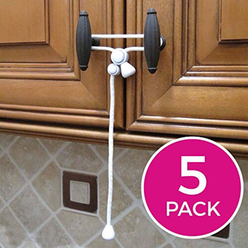 YiFudd cabinet lock no-drill rope set 5 pcs
