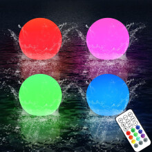 Homerr floating pool light RGB remote IP68 2 or 4 pcs