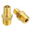 Luftkompressortankpåfyldningsventil Messing1/4" NPT MPT 4