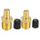 Luftkompressortankpåfyldningsventil Messing1/4" NPT MPT 5