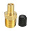 Luftkompressortankpåfyldningsventil Messing1/4" NPT MPT 8