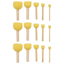 Foam Sponge Paint Brushes Round 5 Sizes 90 pcs