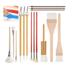 15-teiliges Set Keramikglasurpinsel – Malwerkzeuge für Keramik, Acryl- und Aquarellmalerei