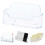 Business Card Holder Transparent Desktop Display Case Set 1