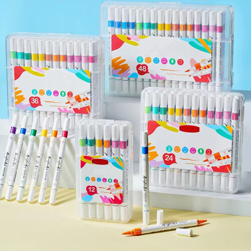 Homerr acrylic marker set double tip 6 colors