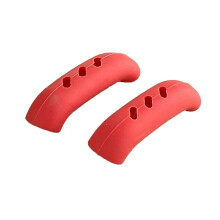 Lot de 2 manchons de protection en silicone pour poignées de casseroles, anti-brûlures, antidérapants et isolants thermiques. Accessoires de