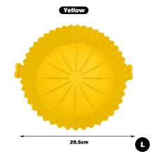 Silikonový hrnec na fritézu, vícebarevný, domácí plech na pečení 18 cm, mikrovlnná trouba, pizza talíř, kulatý dort, forma na pečení s