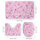 Ensemble rideau de douche Hello Kitty avec baignoire antidérapante 3