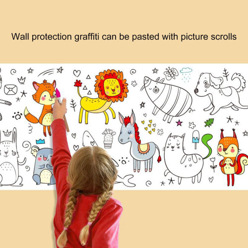 Kids coloring tablecloth animal print 1 piece 2