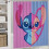 Σετ Κουρτινών Μπάνιου Stitch Family Μαύρες 72x72in4 τεμάχια 5