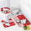 Ensemble rideau de douche Hello Kitty avec tapis de bain antidérapant et 4