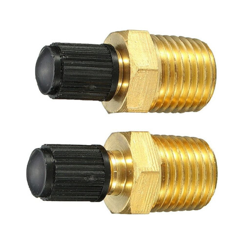 Luftkompressortankpåfyldningsventil Messing1/4" NPT MPT 1
