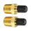 Luftkompressortankpåfyldningsventil Messing1/4" NPT MPT 3