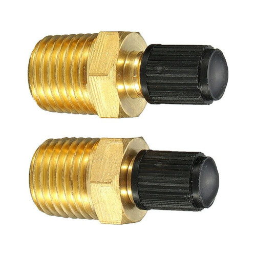 Luftkompressortankpåfyldningsventil Messing1/4" NPT MPT 2