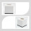 Pappershanddukshållare Vit Plast Organizer 1-pack 5