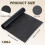 Φύλλο πλέγματος PVC μαύρο ορθογώνιο 992x300x0.45mm τρύπα 1mm 2
