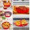 Round Reusable Silicone Air Fryer Baking Molds Set Blue 6