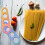 Pasta ruler stainless steel 4-hole portion control 3 pcs 6