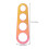Pasta ruler stainless steel 4-hole portion control 3 pcs 4