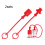 Mosiee hydraulic quick connect coupler cap set 2 3