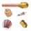 Βαλβίδα Πρόσβασης Σέρβις 1/4" SAE x 1/4" OD x 78mm Πυρήνας Στέλεχος AC 4