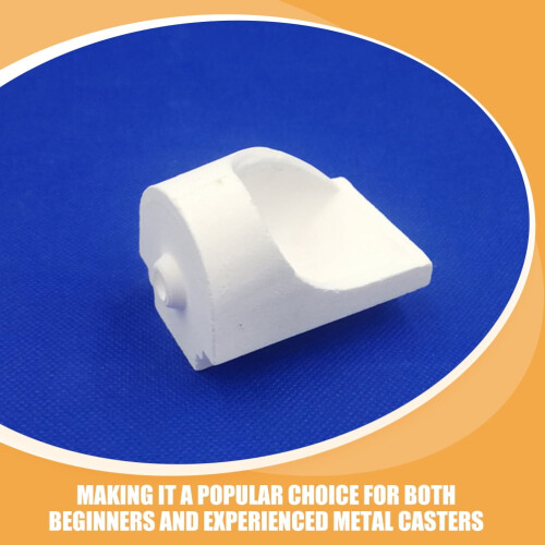 Quartz crucible dental mold asymmetrical white small 1