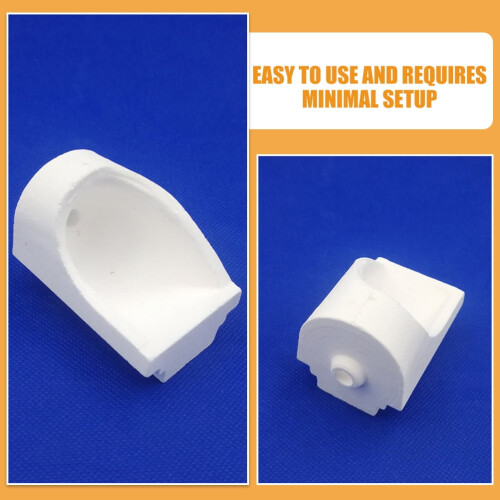 Quartz crucible dental mold asymmetrical white small 2