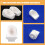 Quartz crucible dental mold asymmetrical white small 4