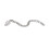 Stainless Steel Chain Extender with Leaf Pendant 60mm 2